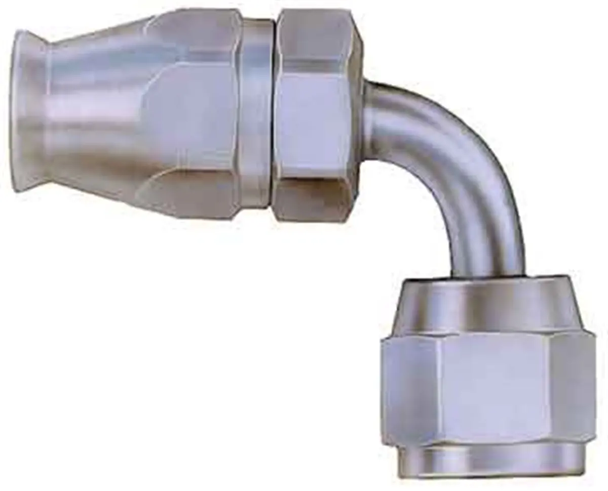 Teflon Racing Fitting; -04An Hose; 90 Deg. 1