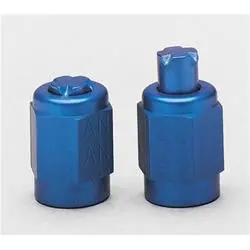 Cap;-03An Dash Size; Aluminum; Blue Anodized; Bulk 1