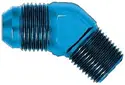 Male An To Pipe Adapter; -08An Dash; 3/8In. Dash; 45 Deg. 1