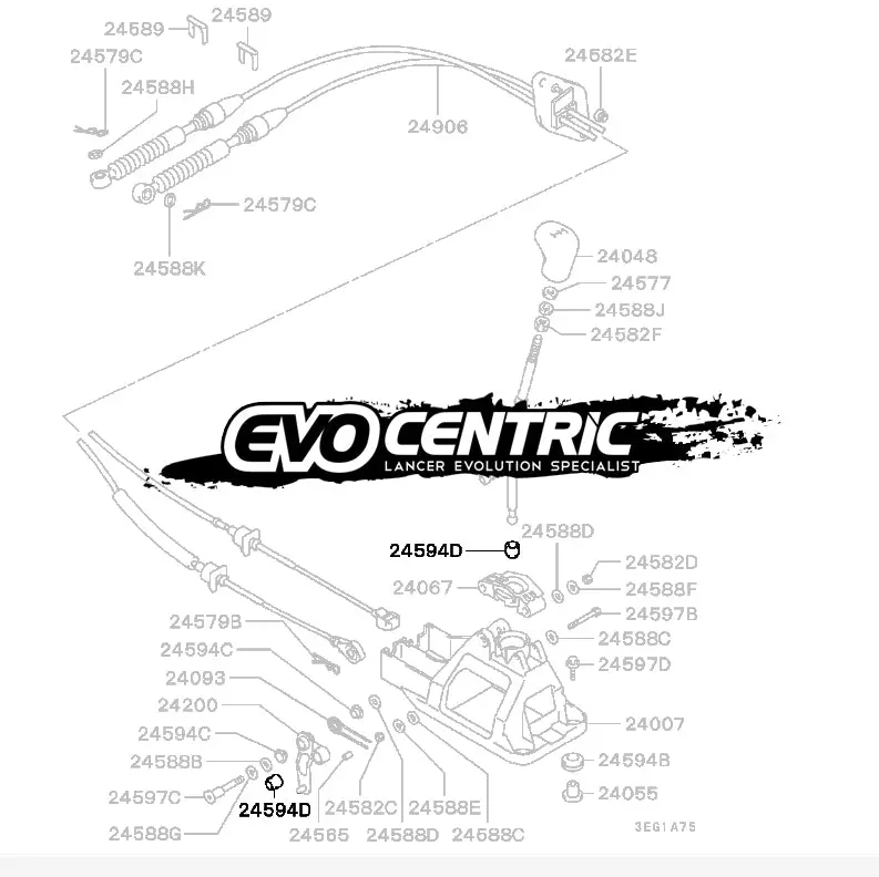 Brand New Genuine Mitsubishi Gearshift Link Bushing X 1 - Cn9a Cp9a Ct9a Mr232147 1