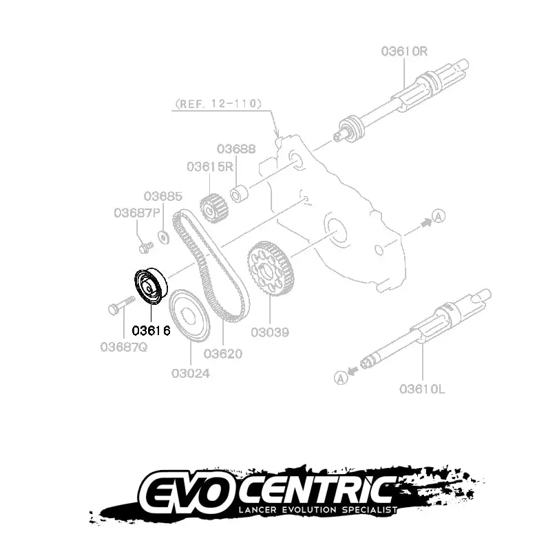 Timing Balance Belt Tensioner 4G63 - 4-9 Cn9a Cp9a Ct9a 1