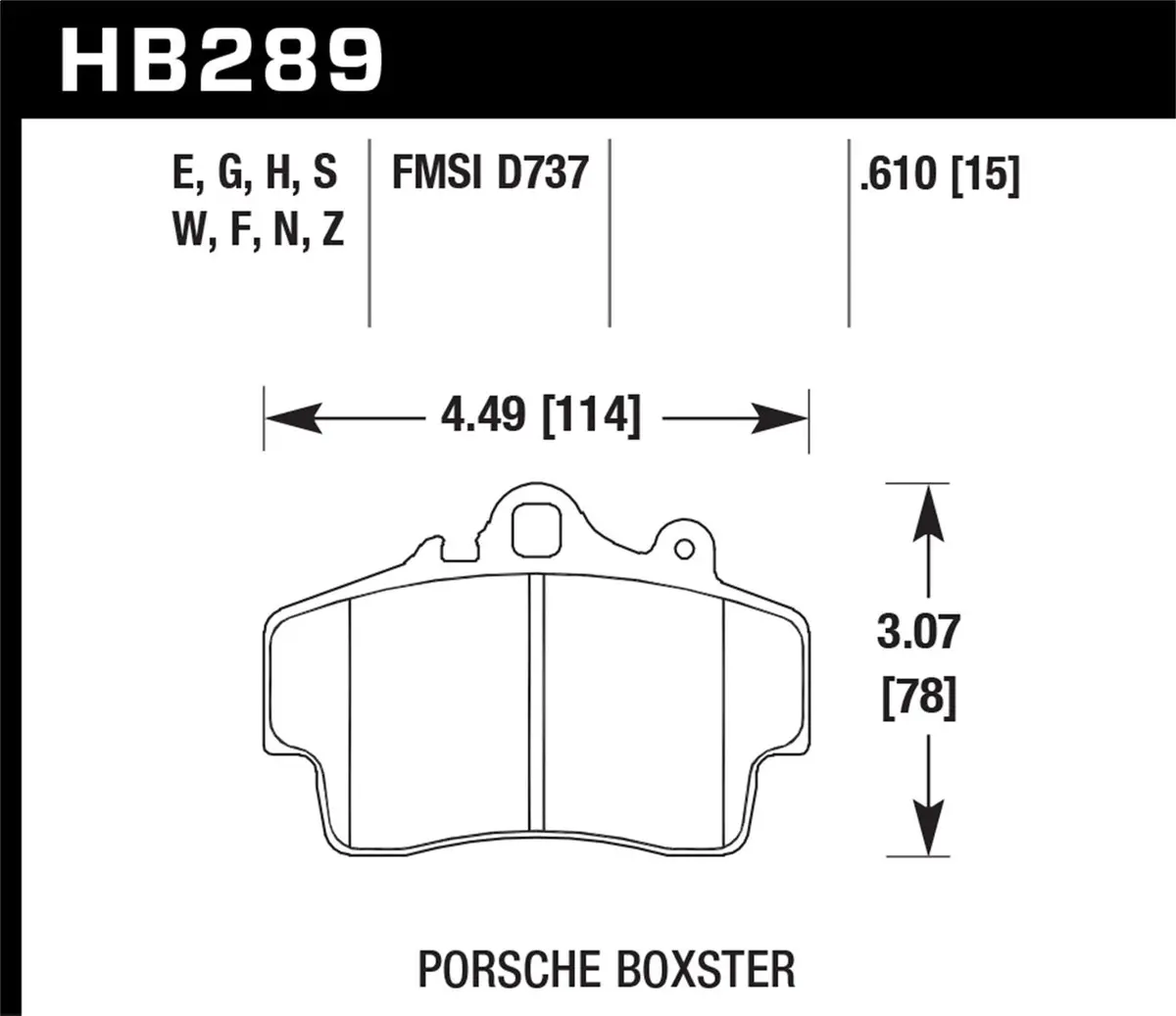 Hawk Dtc-30 Brake Pad - Front (Hb289w.610) 1