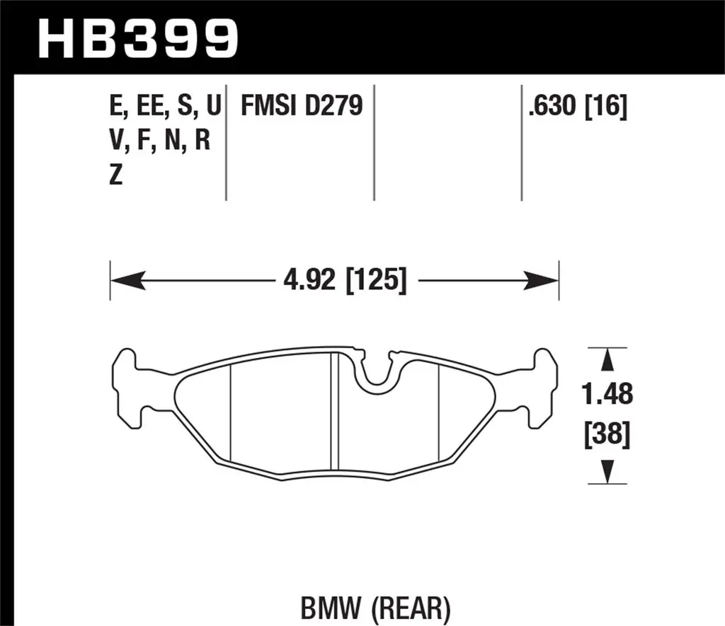 Hawk Brake Pad Hb399g.630 1