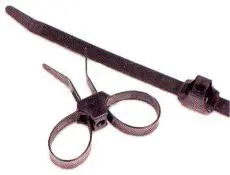 Dual Clamp Tie, 12.9" L X .5" W, Bundle Diameter, 1.3", 1/4" Screw 1