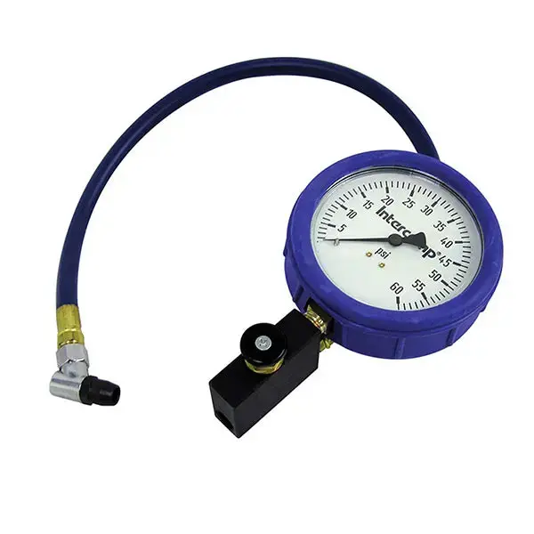 4" - 60Psi Fill, Bleed & Read Air Pressure Gauges 1