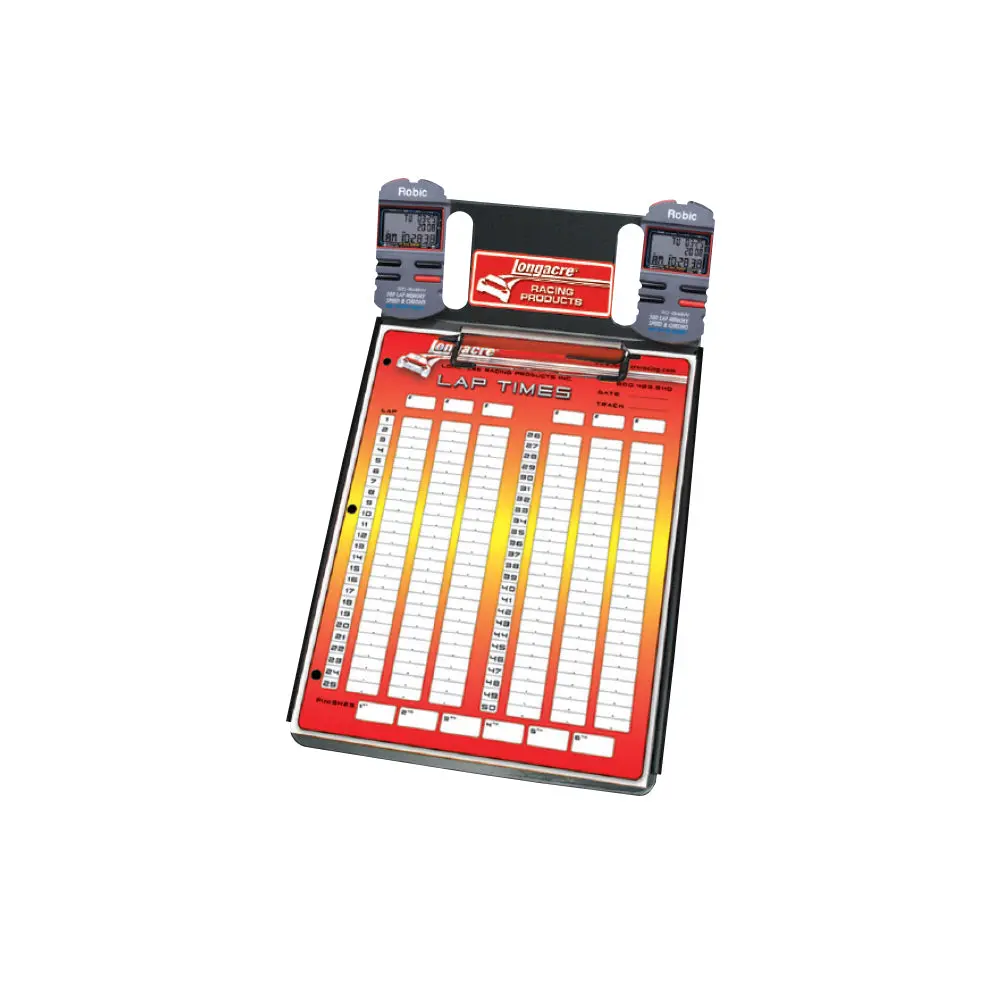 Longacre 2 Car Stopwatch Clipboard W/ Robic Sc 606W 1