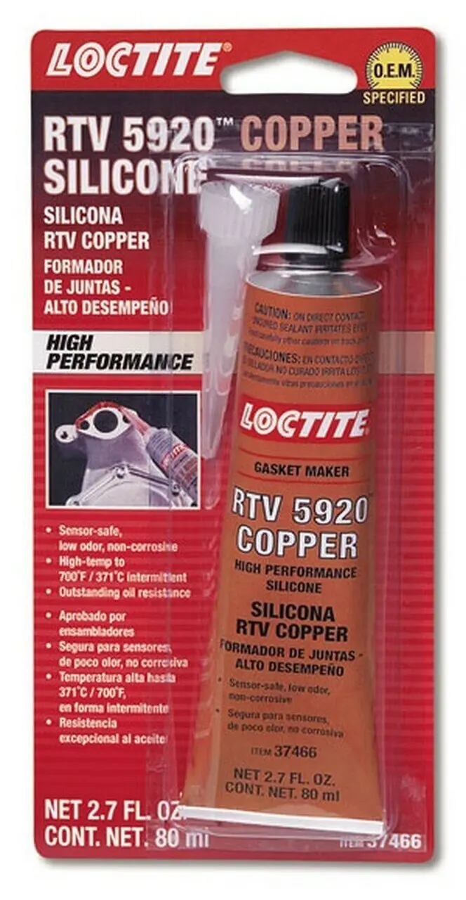 Loctite Rtv 5920 Copper High Performance Silicone , 80 Ml Tube 1