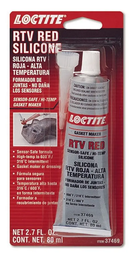 Loctite Rtv Red Silicone - Sensor-Safe/Hi-Temp, 80 Ml Tube 1