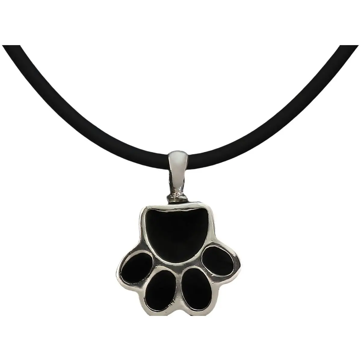 Ladies' Pendant Pet Zen 15 X 17 Mm Black Silver 1