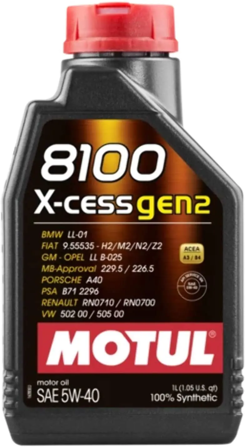 Motul 8100 X-Cess Gen2 5W-40, 1L 1