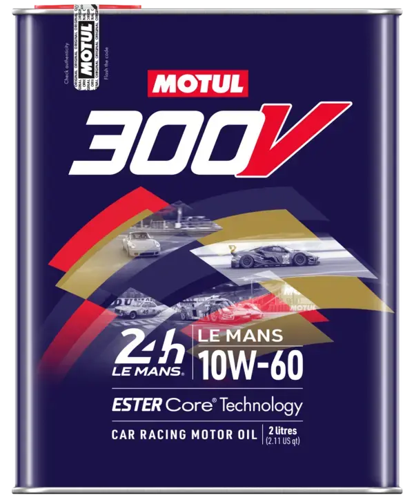 Racing Engine Oil (Ester-Based), 300V Le Mans 10W60 10X2l, Exceeds Exisiting Standards, 2L (2.1Qt) Unit Volume 1
