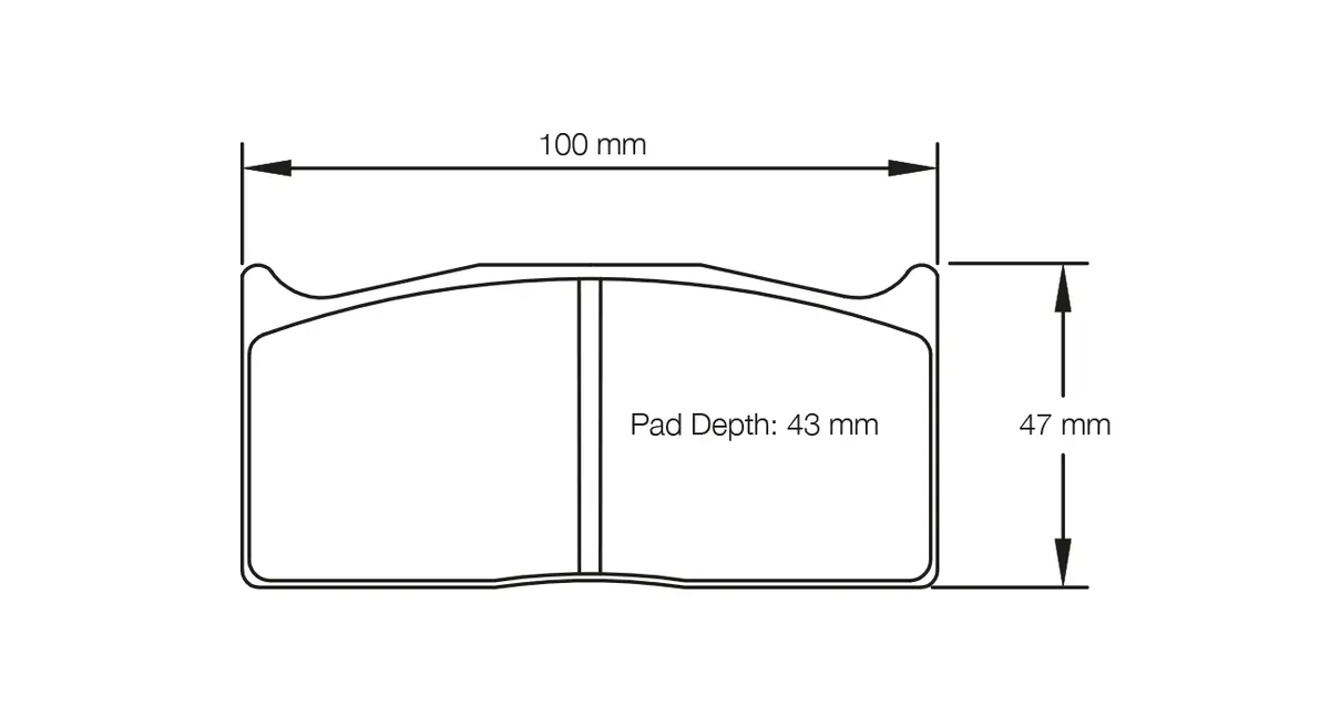 Pagid - (Shape No.: 1283) Maserati, Mitsubishi 1