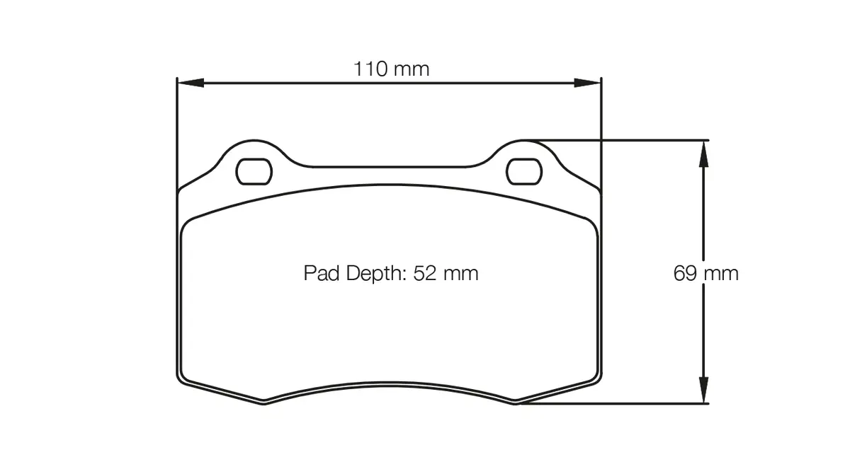 Pagid - (Shape No.: 1408) Aston Martin, Cadillac, Chevrolet, Dodge, Ferrari, Lotus, Maserati, Volvo 1