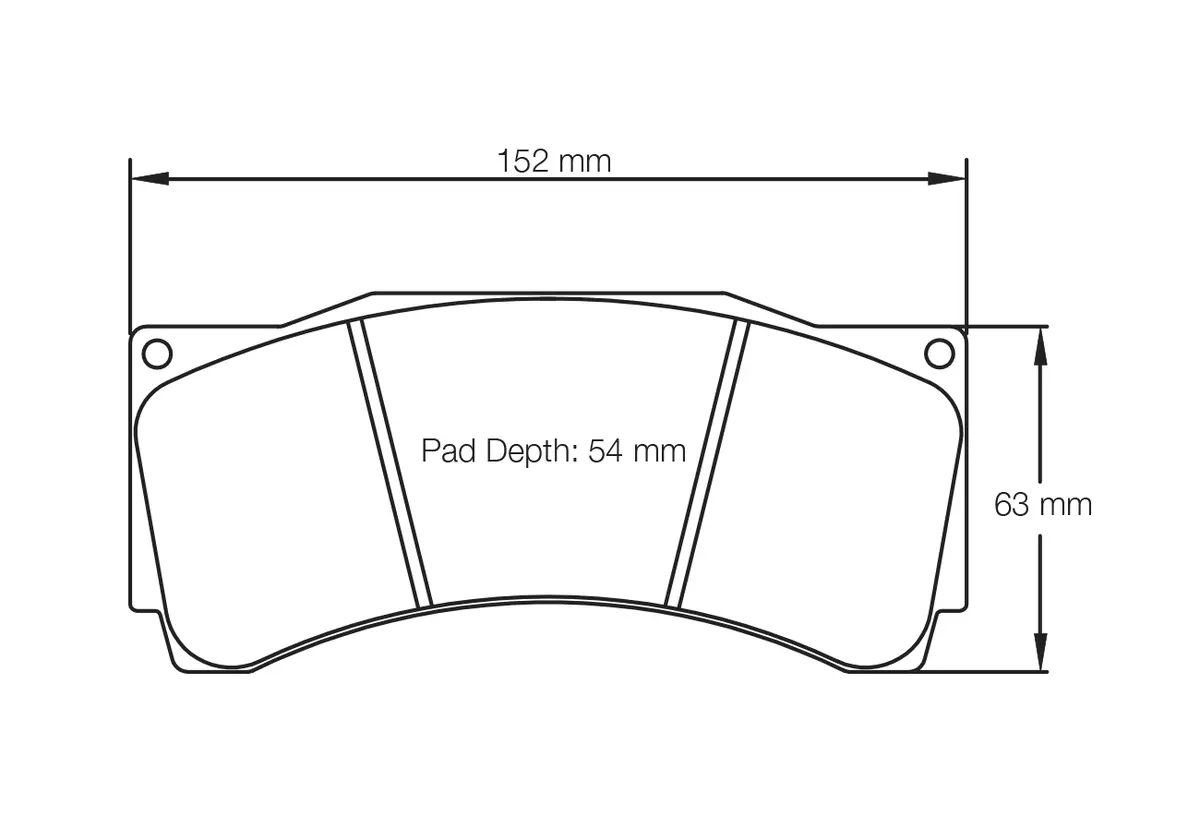 Pagid - (Shape No.: 1539) Aston Martin, Audi, Bmw, Ginetta, Honda (Acura), Mclaren, Mercedes, Subaru, Vw 1