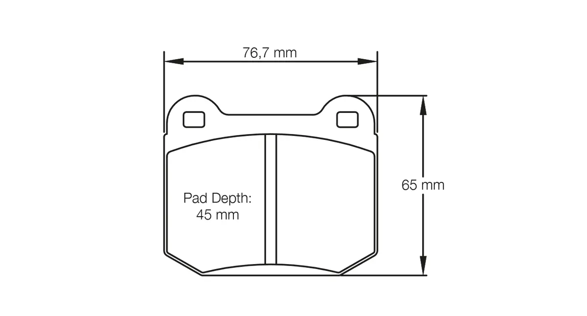 Pagid - (Shape No.: 1587) Hyundai, Mitsubishi, Nissan, Subaru 1