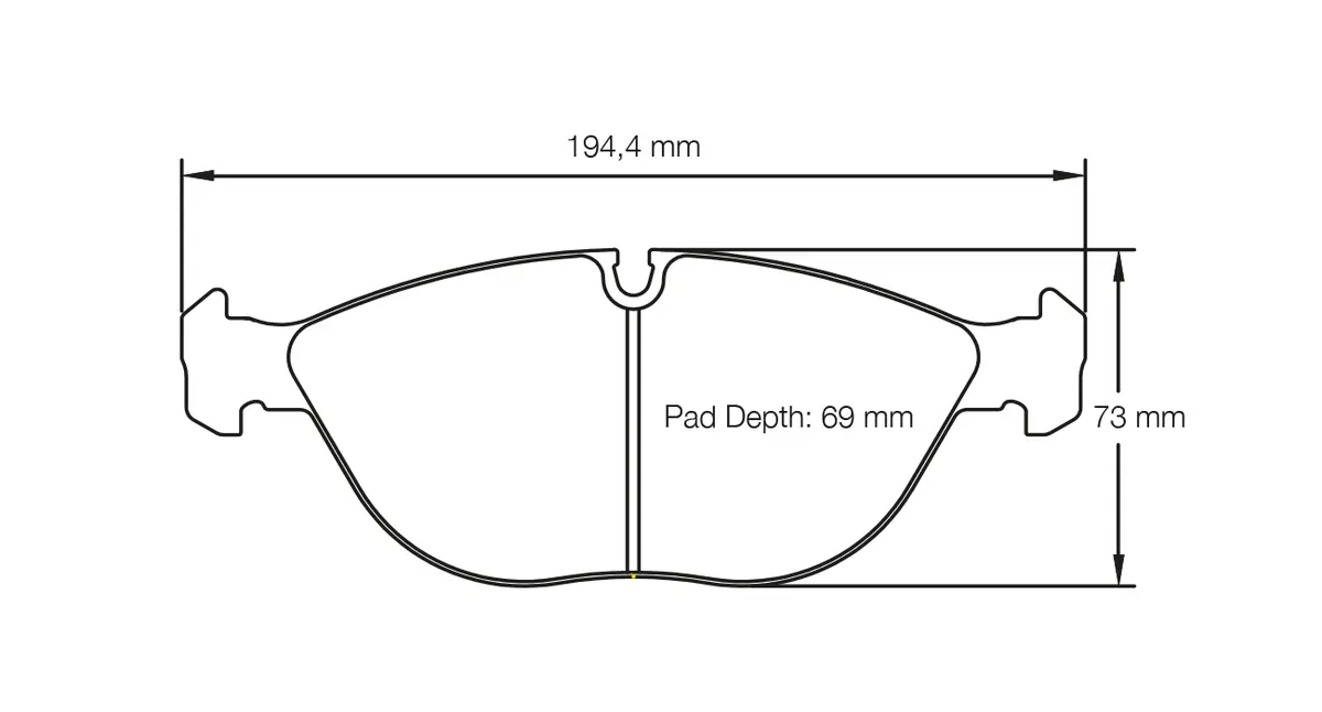 Pagid - (Shape No.: 2830) Audi, Mercedes, Vw 1