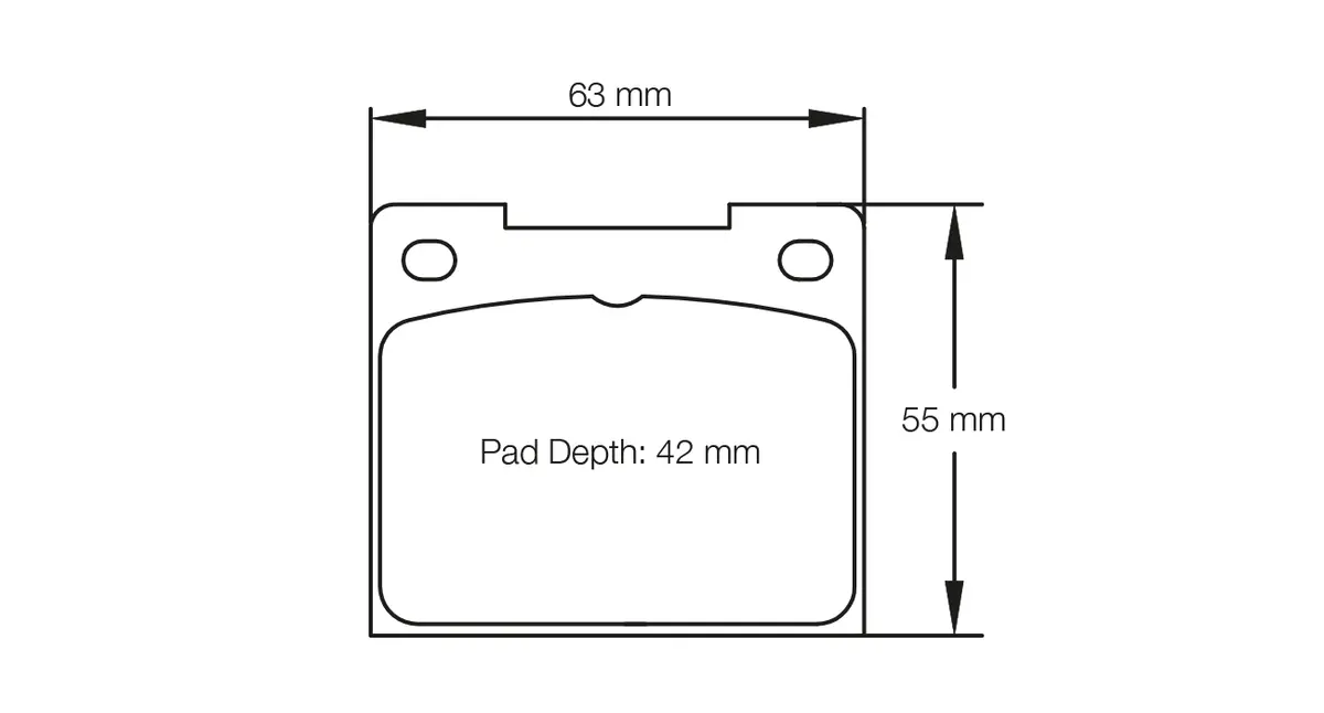 Pagid - (Shape No.: 3102) Caterham, Ford, Ginetta, Lamborghini, Lotus, Rover, Toyota 1