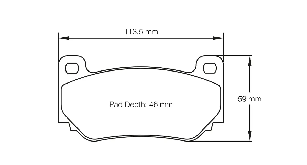 Pagid - (Shape No.: 4349) Lotus 1