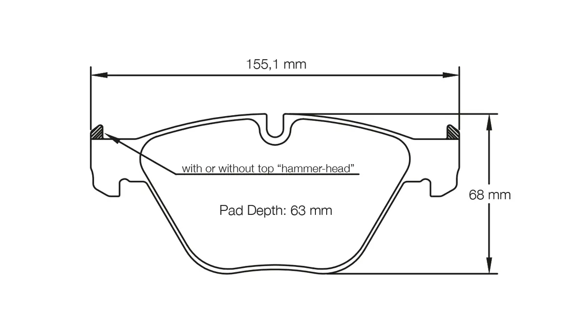 Pagid - (Shape No.: 8053) Bmw 1