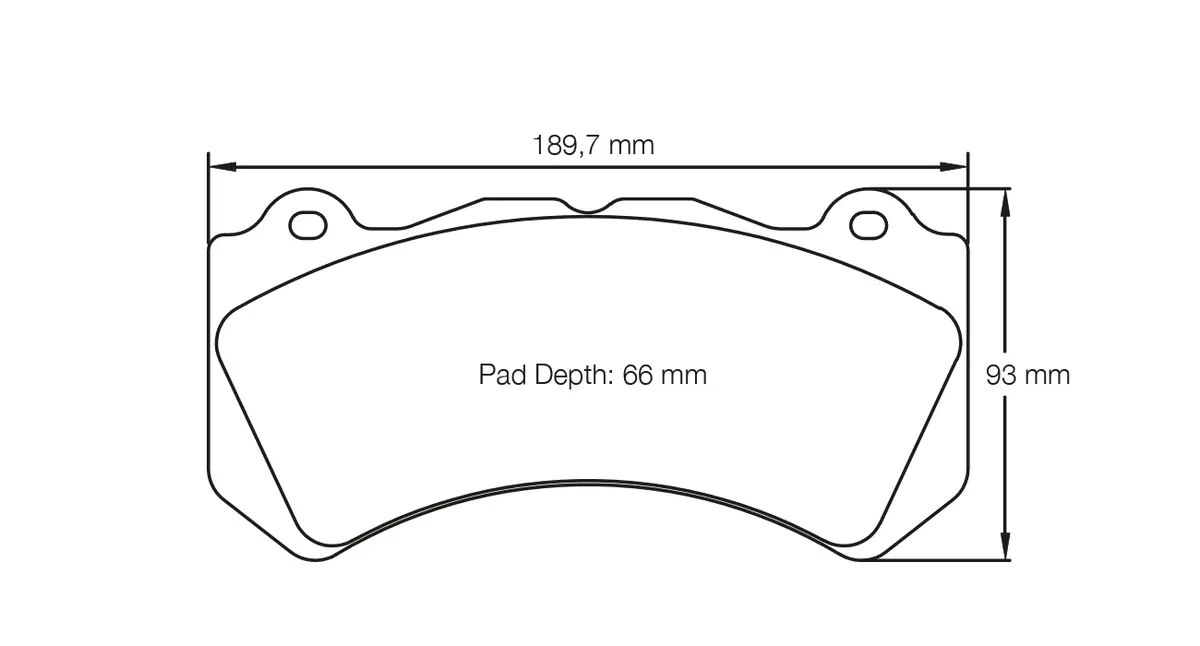 Pagid - (Shape No.: 8081) Aston Martin, Audi, Cadillac, Chevrolet, Dodge, Mercedes, Nissan 1