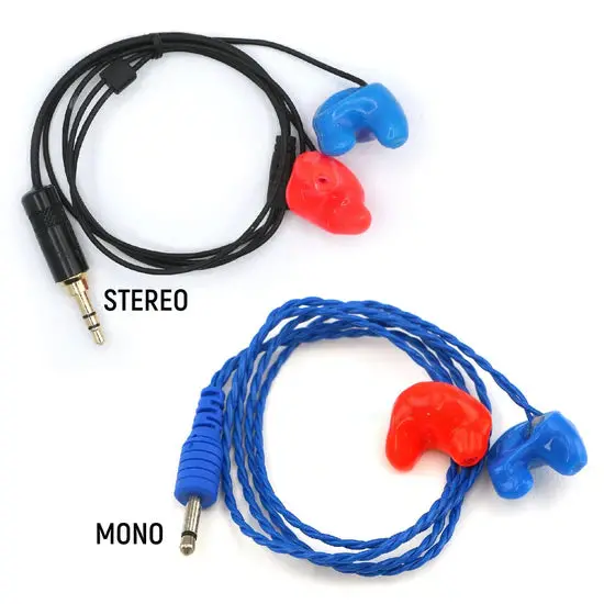 Challenger Semi-Custom Molded Ear Bud Speakers With 1/8  Mono Plug 1