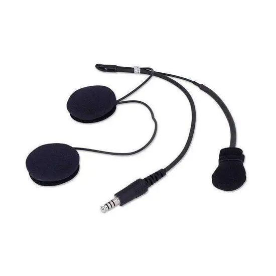 Imsa 4C Wired Open Face Helmet Kit With Speakers & M102 Military Mic 1