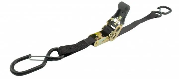 Erickson 1"X6' 1200 Lb Hd Motorcycle Strap W/ Safety Hks 1