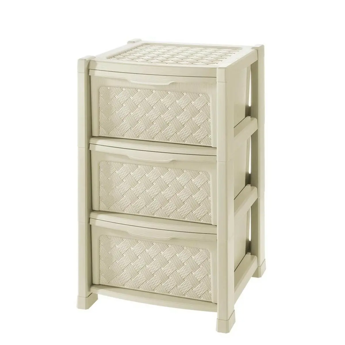 Chest Of Drawers Tontarelli Arianna 3 Drawers White 38 X 38 X 60 Cm 1