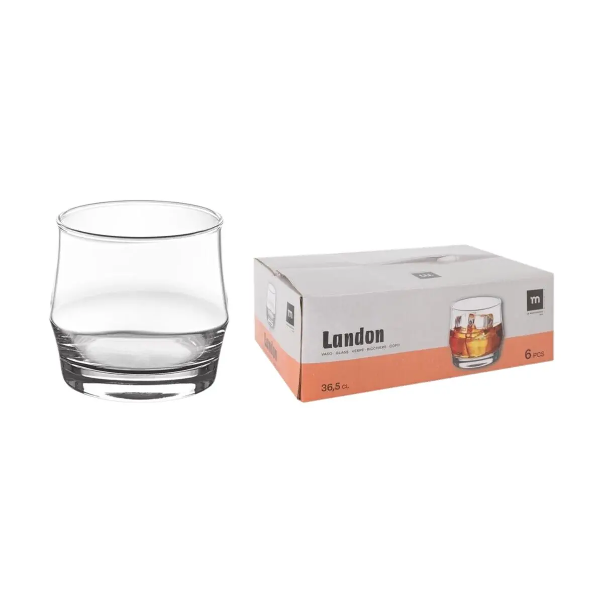Set Of Glasses La Mediterránea Landon 6 Pieces (8 Units) 2
