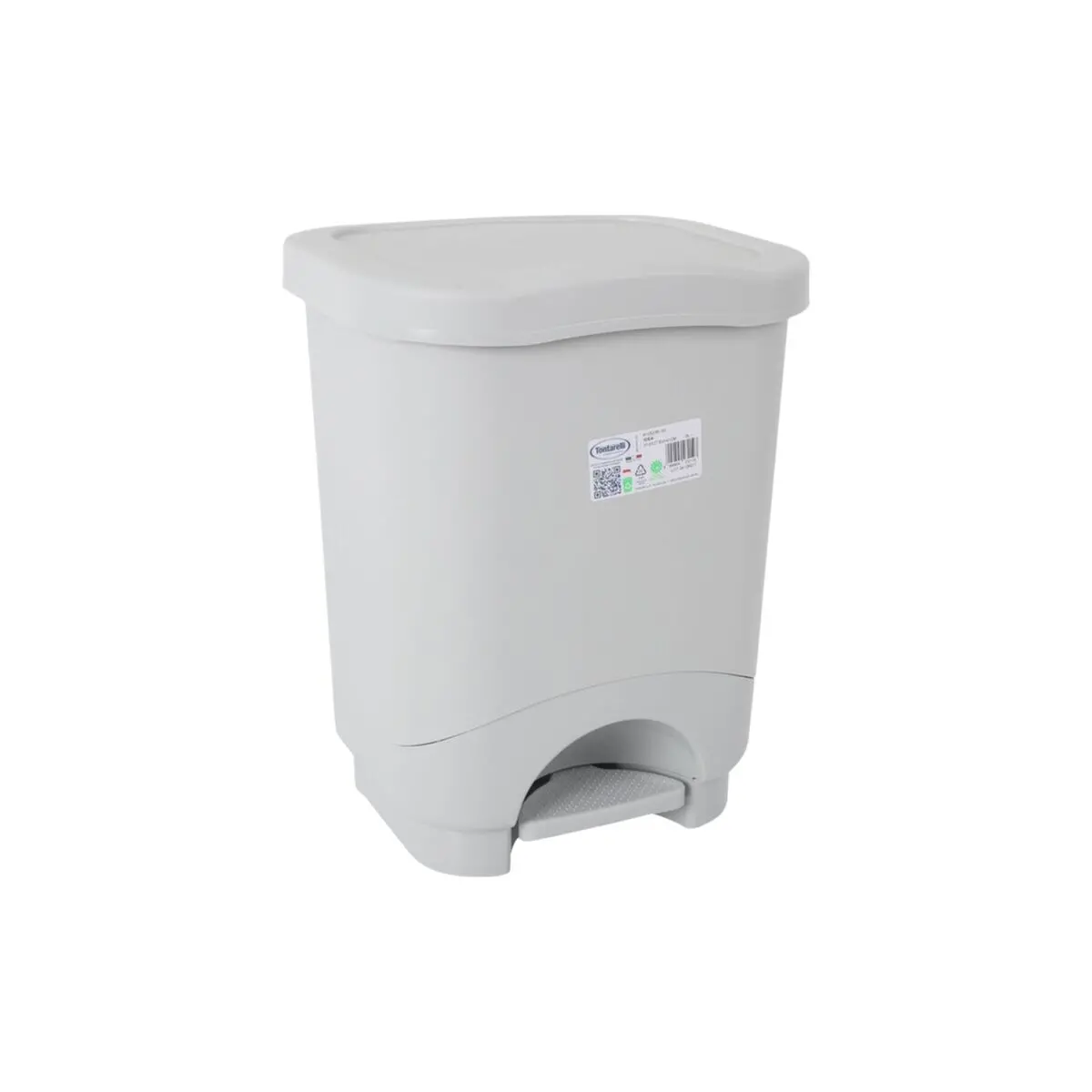 Waste Bin With Pedal Tontarelli Idea Grey 18 L (4 Units) 2