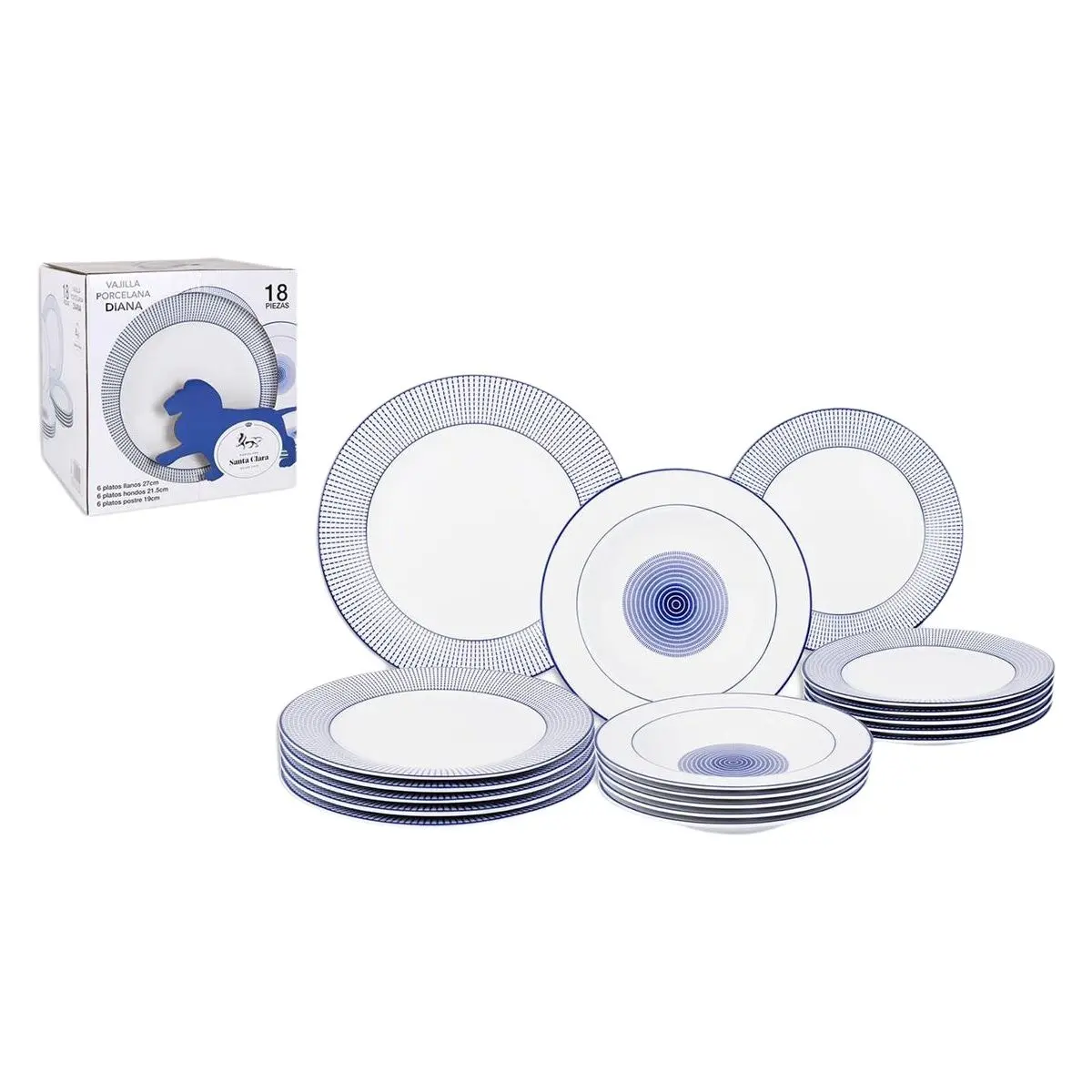 Tableware Santa Clara Diana Circular (2 Units) 2