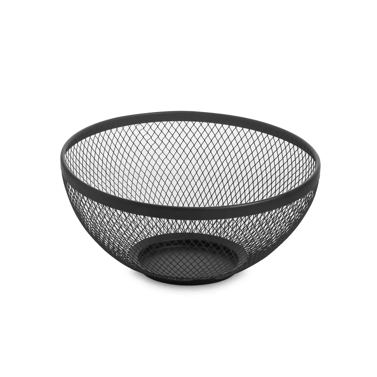 Fruit Bowl Confortime Black Metal 26 X 12,5 Cm (12 Units) 2