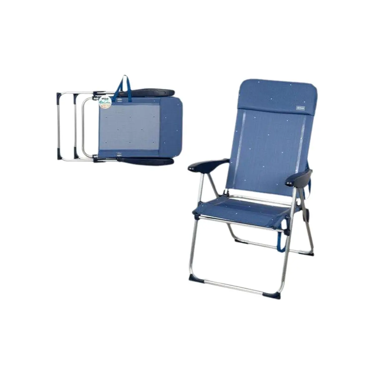 Folding Chair Aktive Blue 65 X 60 X 43 Cm 1