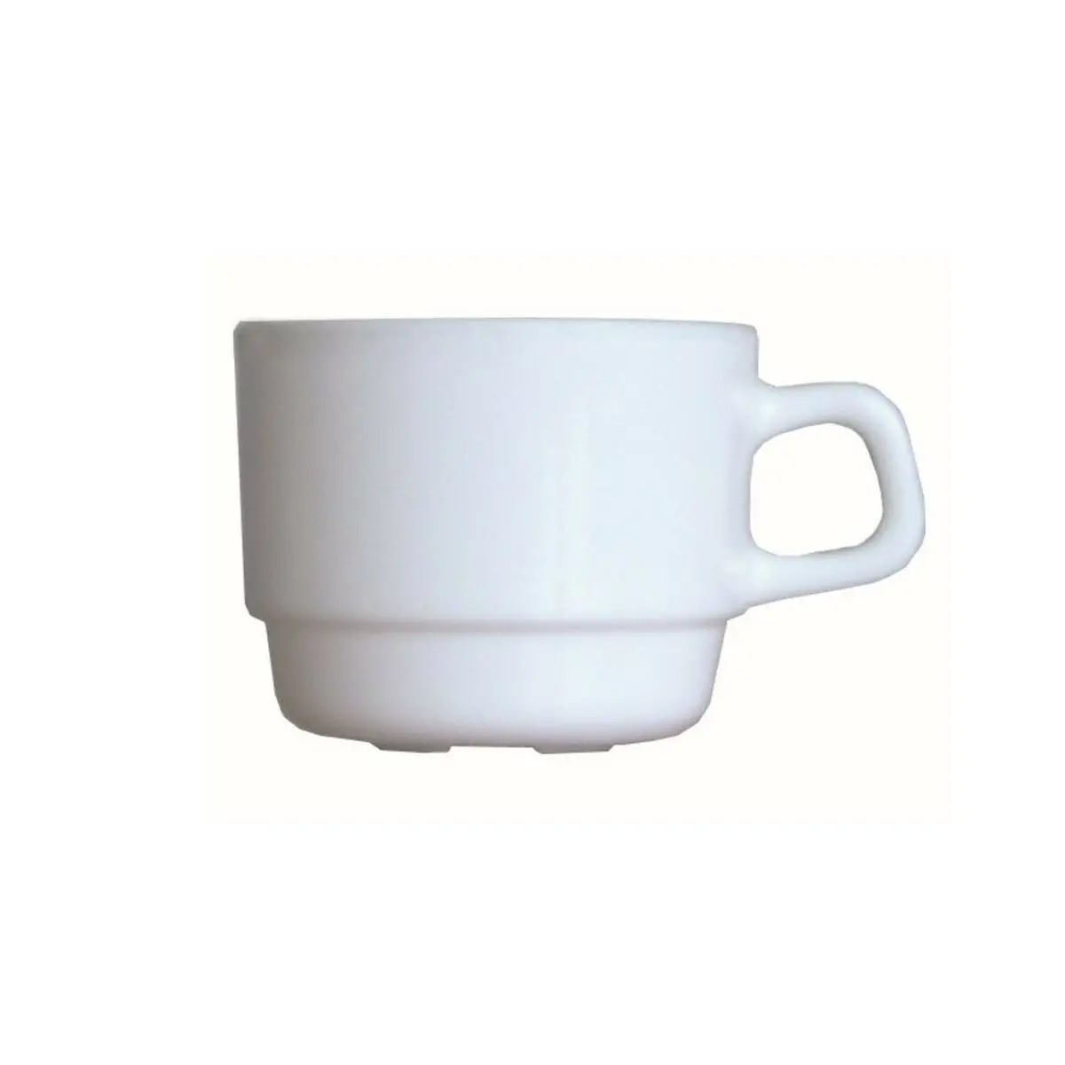 Set Of Mugs Arcoroc Restaurant White Glass 190 Ml Infusion 12 Units 1
