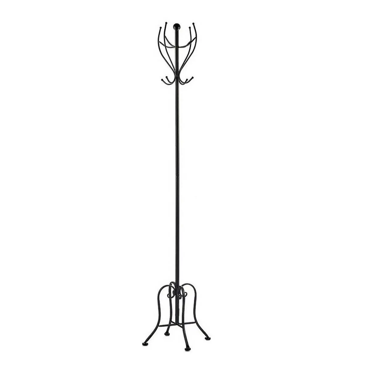Coat Rack Gift Decor Black Metal 30 X 180 X 30 Cm 1