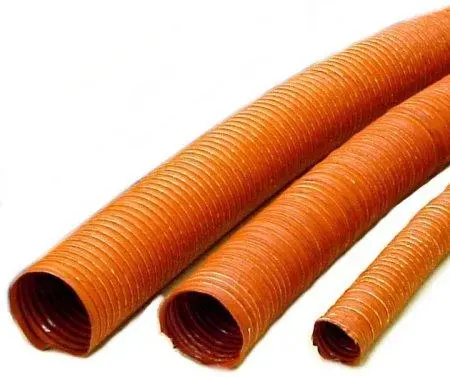 2.5" Id 2-Ply Silflex Type Dsf Orange Duct Hose (11Ft) 1