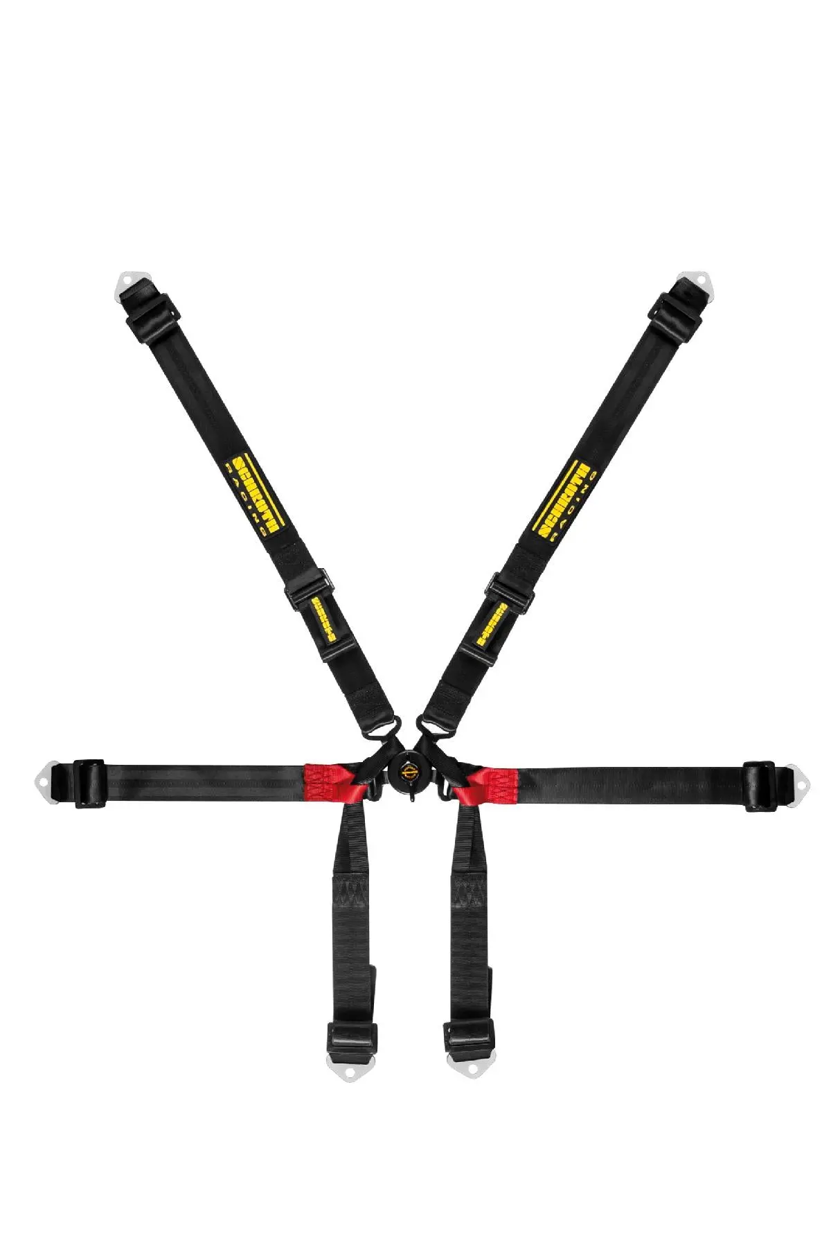 Schroth 6 Point Formula, 2X2 Belt, Pull Up Harness, Black 1
