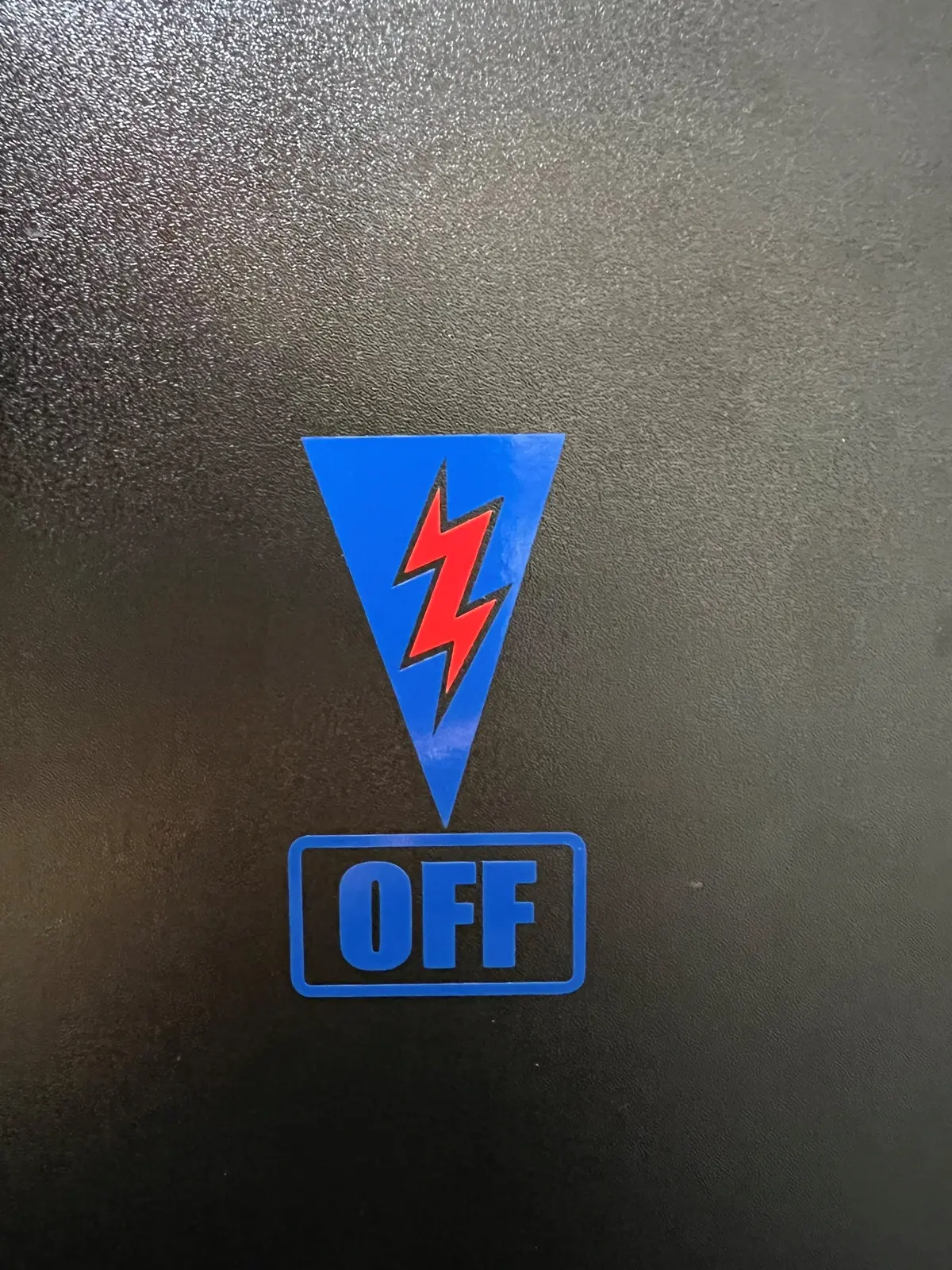 Power Off Decal 1