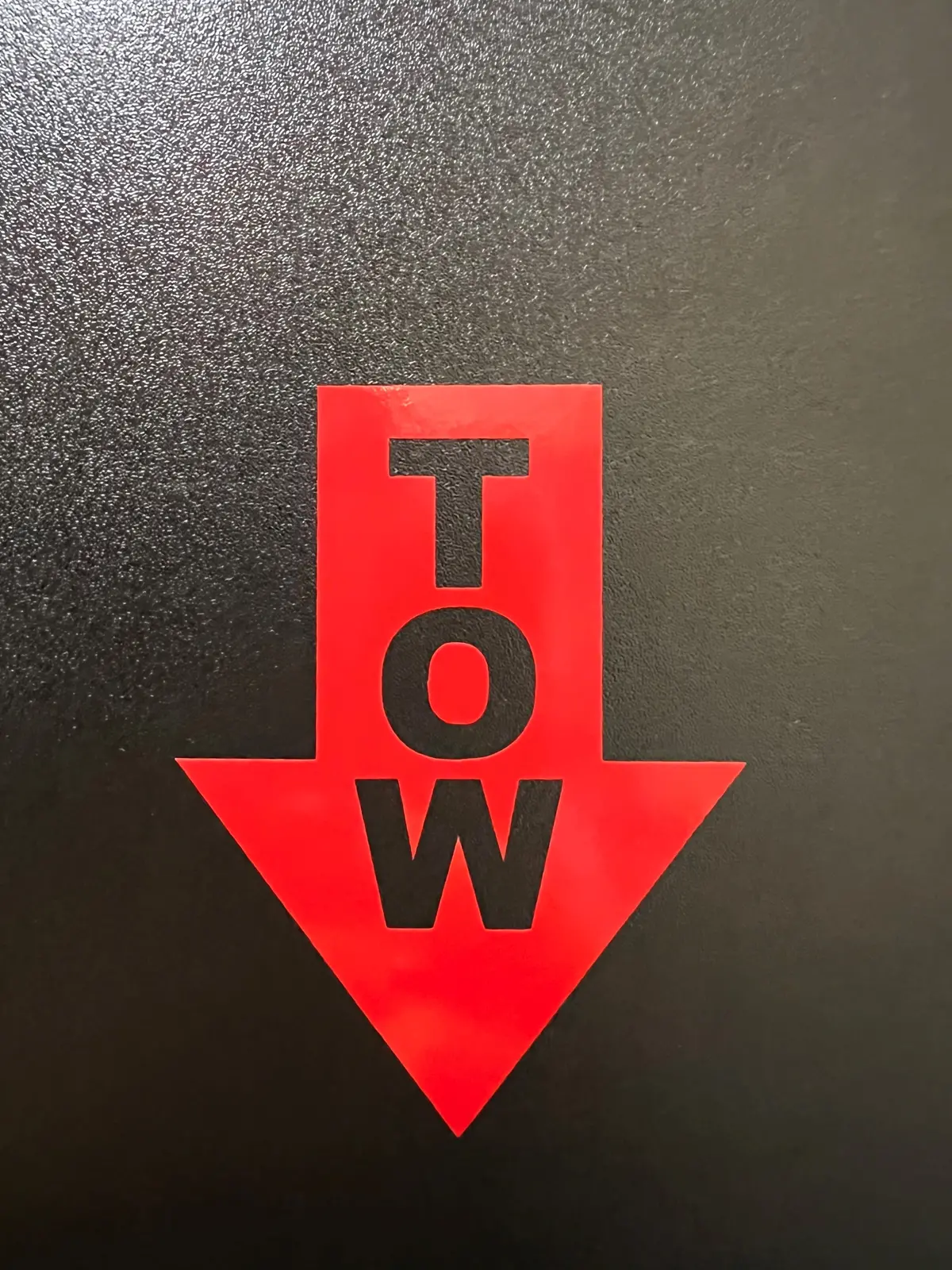 Tow Arrow Decal - Red Or White 1