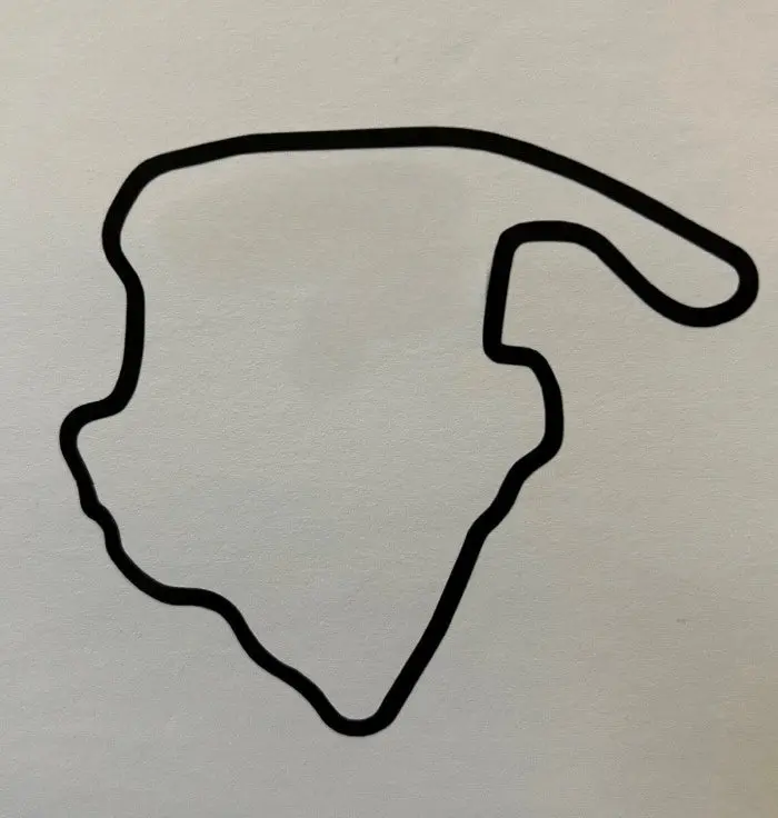 Vir North Course 4" Decal - Black Or White 1