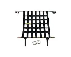 Window Net Hardware Kit, 20X18.5, Black 1