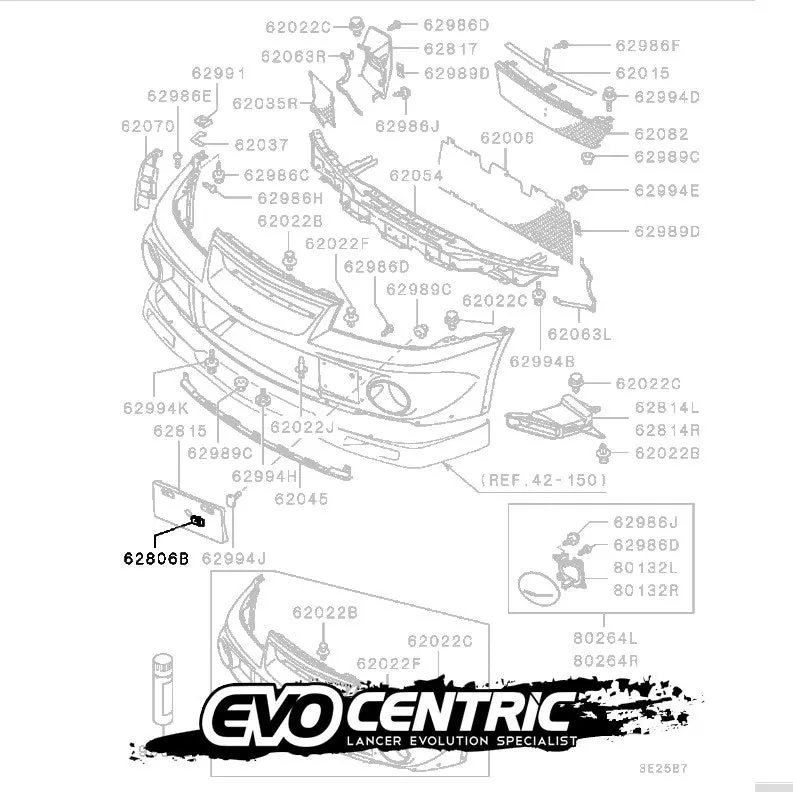 Front Number Plate Clips - Cn9a Cp9a Ct9a 1