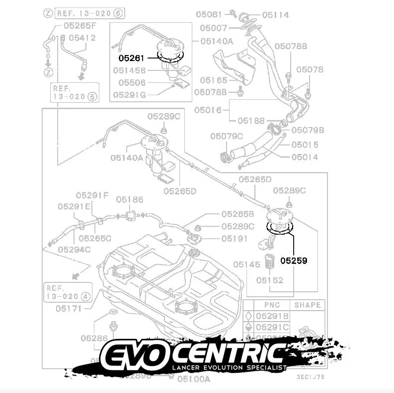 Brand New Genuine Mitsubishi Fuel Tank Pump Gasket Seal - Cn9a Cp9a Ct9a Mb400461 1