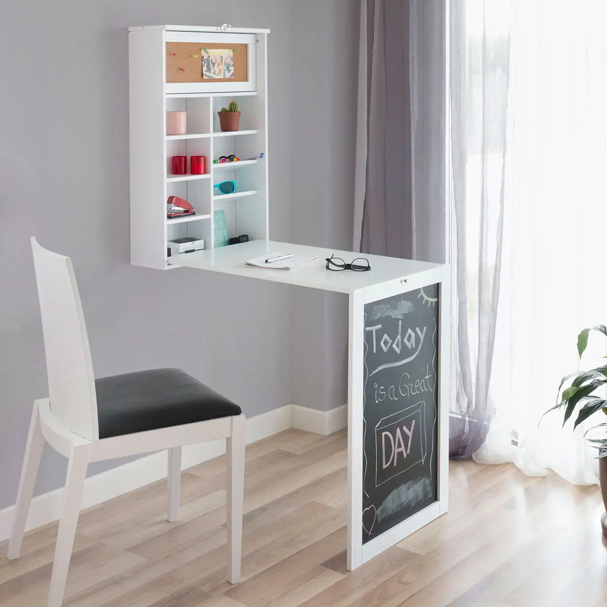 Foldable Wall Desk Woldy Innovagoods 1