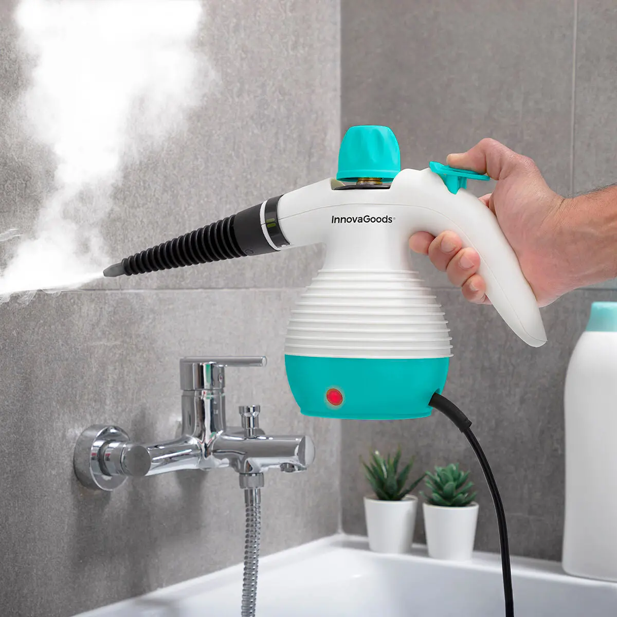 Multi-Purpose, 9-In-1 Hand-Held Steamer With Accessories Steany Innovagoods 0,35 L 3 Bar 1000W 1