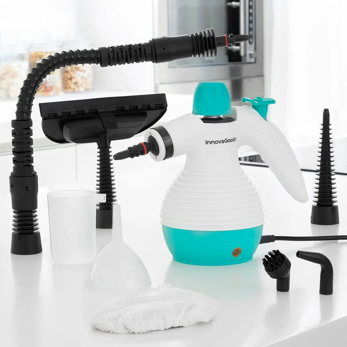 Multi-Purpose, 9-In-1 Hand-Held Steamer With Accessories Steany Innovagoods 0,35 L 3 Bar 1000W 2