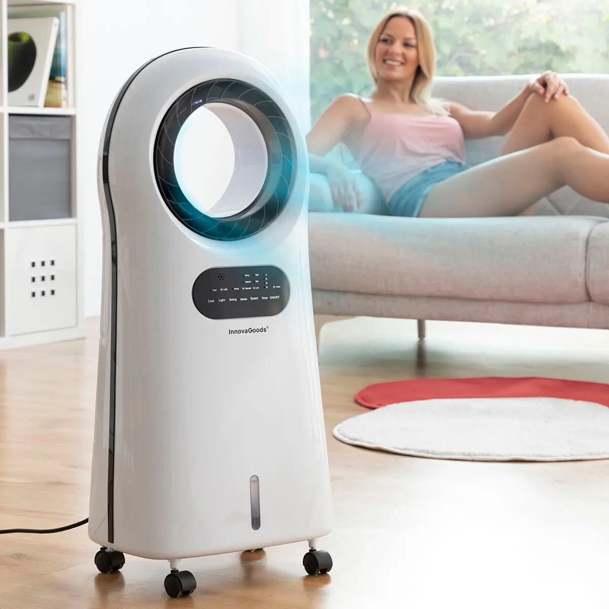 Bladeless, Evaporative Air Conditioner With Led Evareer Innovagoods 1