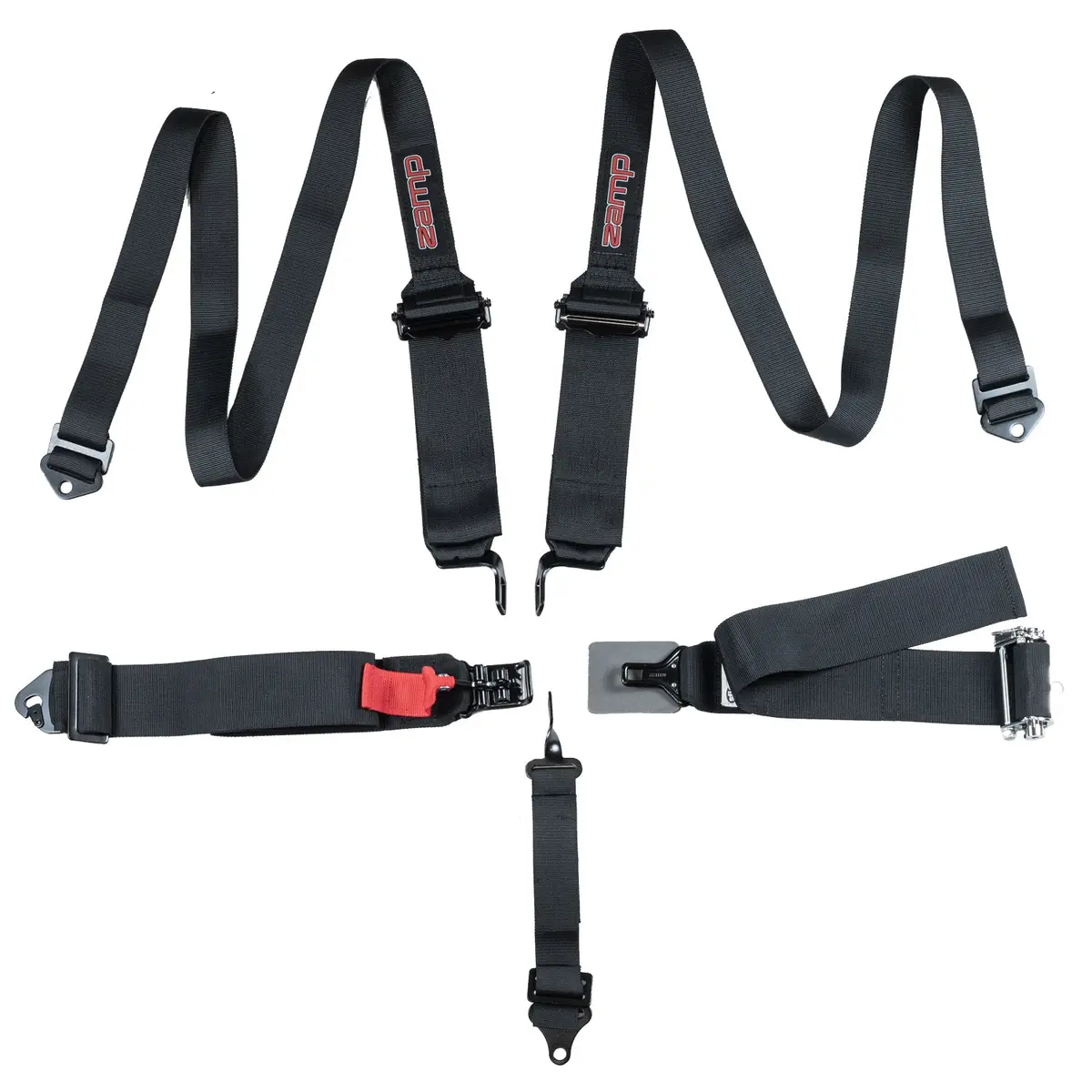 Zamp Sfi 16.1 3"/2" 5-Point Ratchet Seat Harness 1