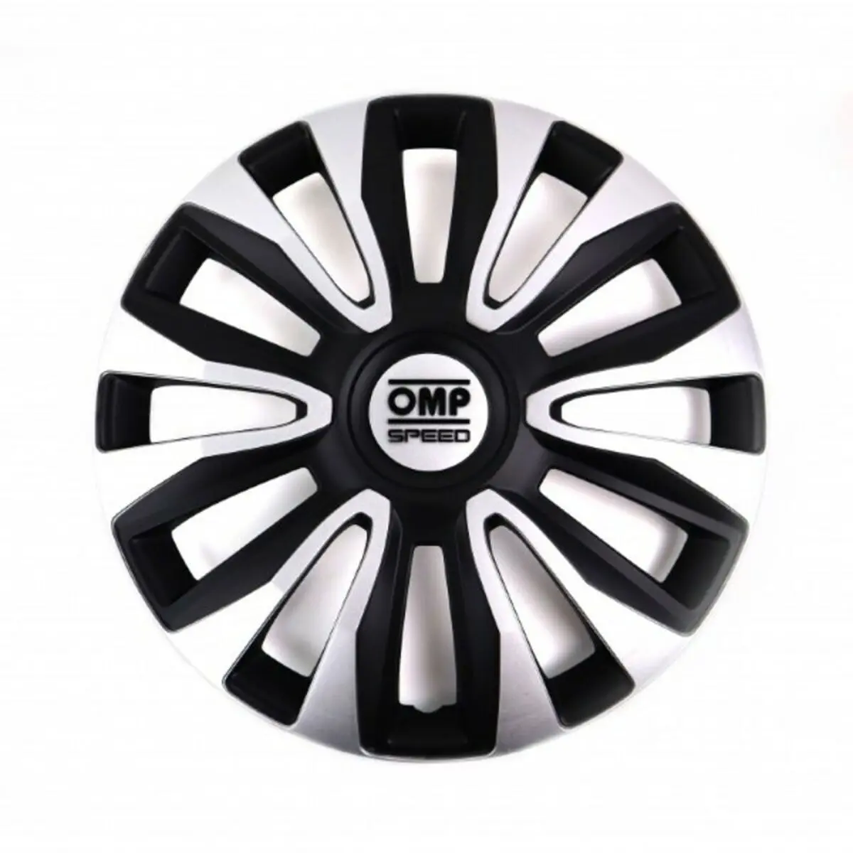 Hubcap Omp Magnum Speed Black Silver 14" (4 Uds) 1
