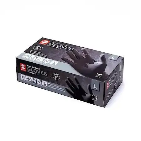 Nitrile Glove, Black, Large, 100 Pc 1